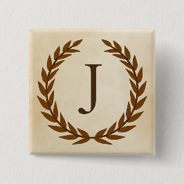 Laurel Wandeon Parchment Monogram Initial J Knapp