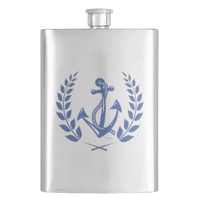 Laurel Wans med Nautical Anchor Fickplunta (Framsidan)