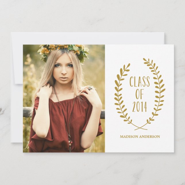Laurels | 2014 Inbjudan till examensfest (Framsida)