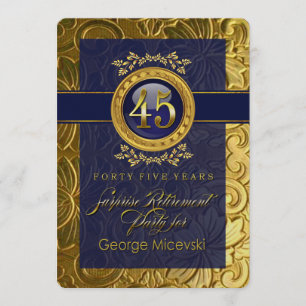 Lauren4 Elegant Glamor Embossed Pension Party Inbjudningar