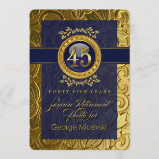 Lauren4 Elegant Glamor Embossed Pension Party Inbjudningar