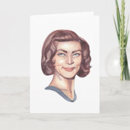 Lauren Bacall Porträtt Greeting Card Tack Kort