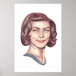 Lauren Bacall Porträtt Poster