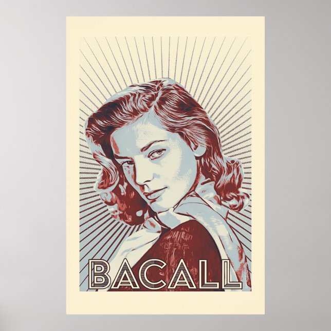 Lauren Bacall Vector Artwork Poster (Framsidan)