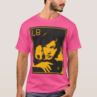 Lauren Bacall Yelow Pop Porträtt T Shirt