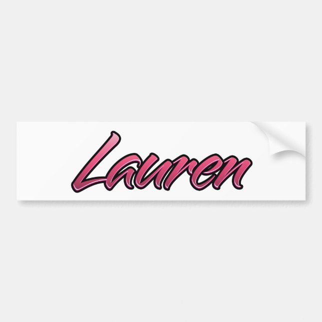 Lauren faded pink Aufkleber Sticker Bildekal (Framsidan)