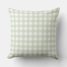 Lauren Gingham Pastel Grönt Kudde