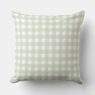 Lauren Gingham Pastel Grönt Kudde