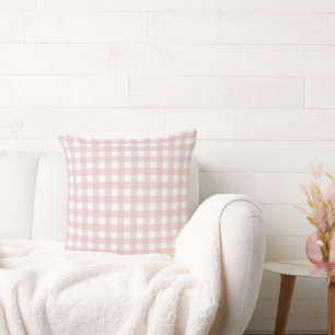 Lauren Gingham Pastel Rosa Kudde