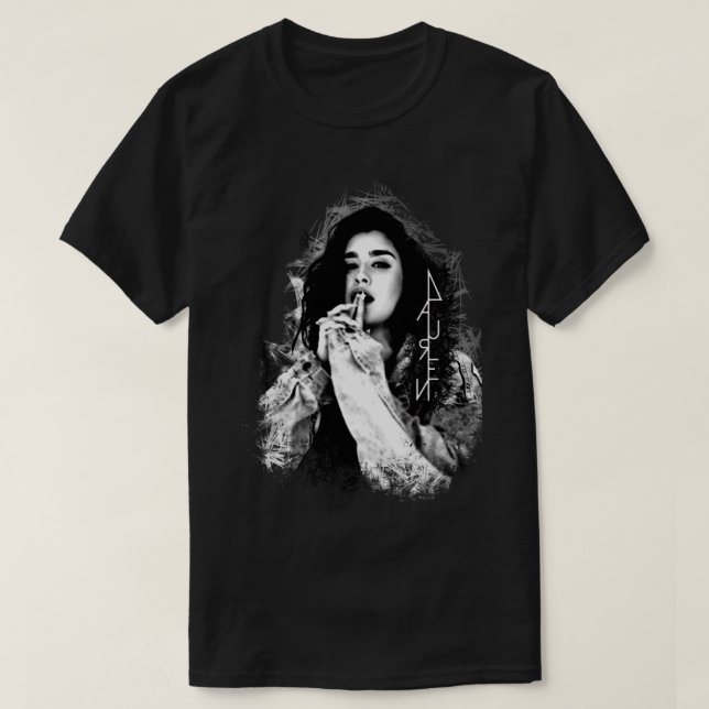 Lauren Jauregui Black and white logotyp Classic T- T Shirt (Design framsida)