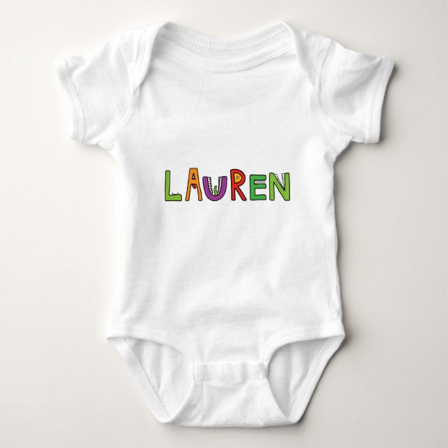 "Lauren" monsterbrev T-shirt (Framsida)