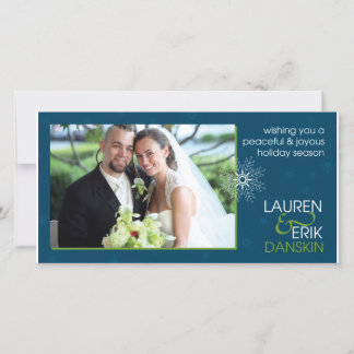 Lauren och Erik Julafton kort