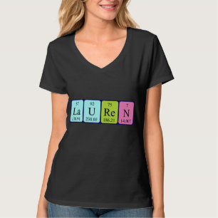 Lauren periodisk skjorta bord namn t-shirt