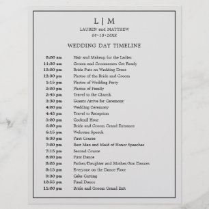 Lauren Silver Monogram Elegant bröllop