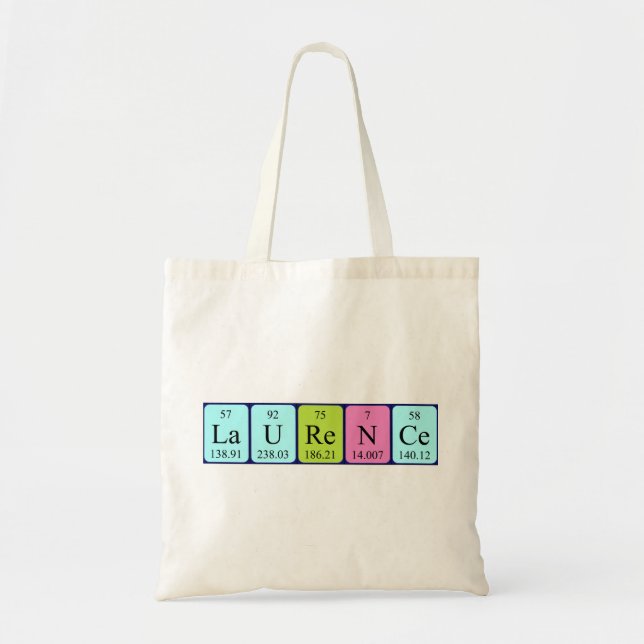 Laurence Perience bord namn tote bag Tygkasse (Framsidan)