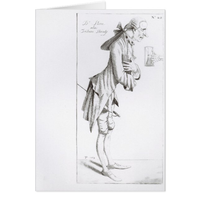 Laurence Sterne Hälsningskort (Framsidan)