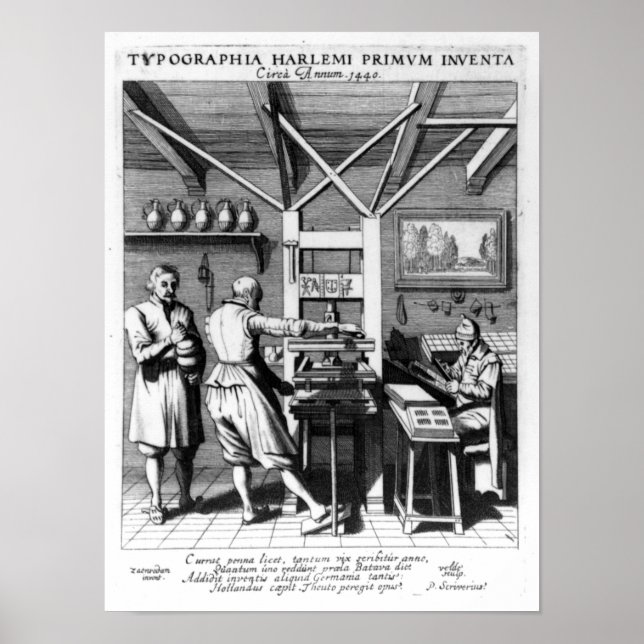 Laurens Janszoon Kosters binderi Poster (Framsidan)