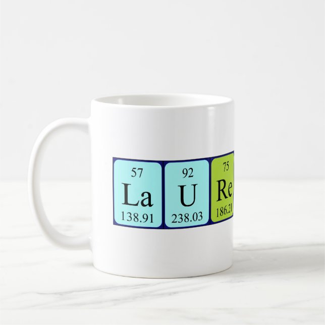 Laurentine periodisk bord namn mugg (Vänster)