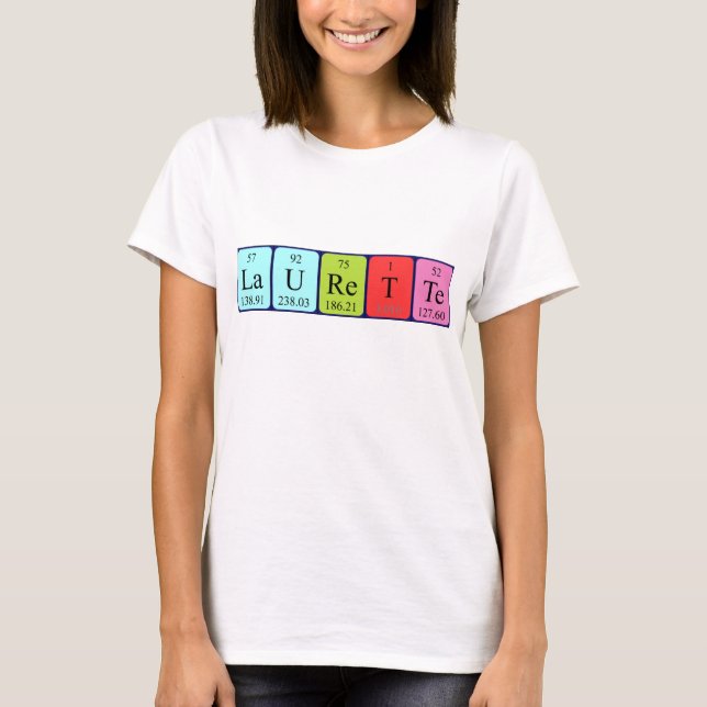 Laurette periodisk skjorta bord namn tee shirt (Framsida)