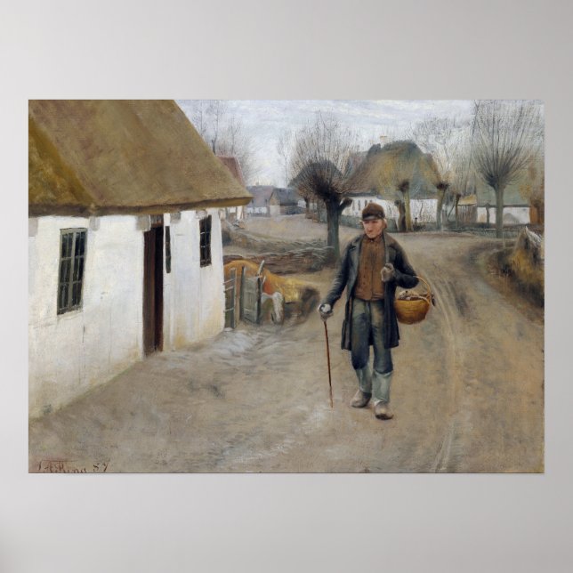 Laurits Andersen Ring Road through a Village Poster (Framsidan)