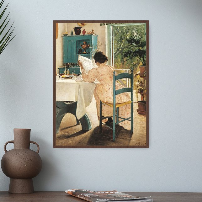 Laurits Andersen Ring vid frukost Painting Art Pr Poster (Skapare uppladdad)