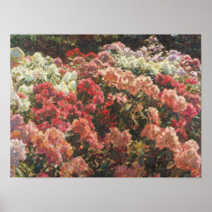 Laurits Tuxen - Rhododendron i Tuxens trädgård Poster