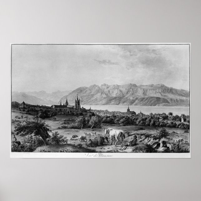 Lausanes vy poster (Framsidan)