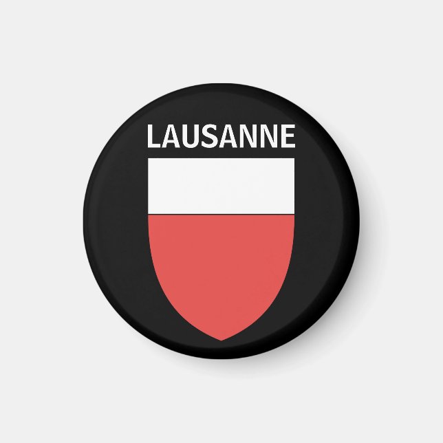 Lausanne jackande av arm, SCHWEIZ Magnet (Framsidan)