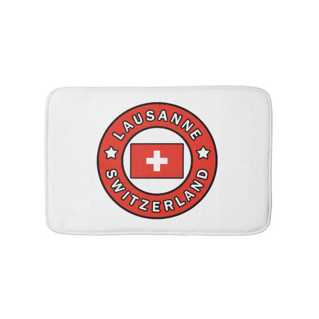 Lausanne Schweiz Badrumsmatta (Framsidan)