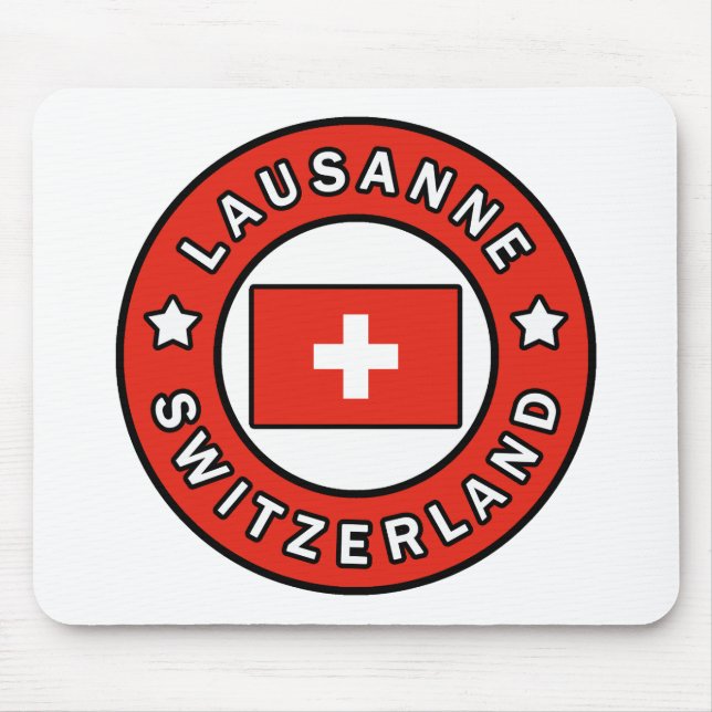 Lausanne Schweiz Musmatta (Framsidan)
