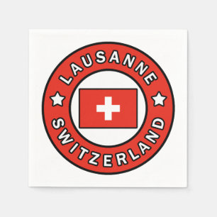 Lausanne Schweiz Pappersservett