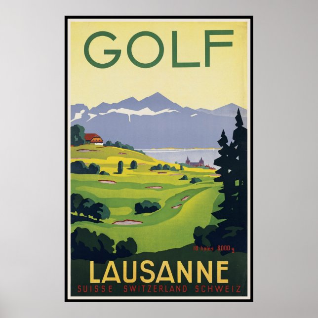 Lausanne Schweiz Poster (Framsidan)