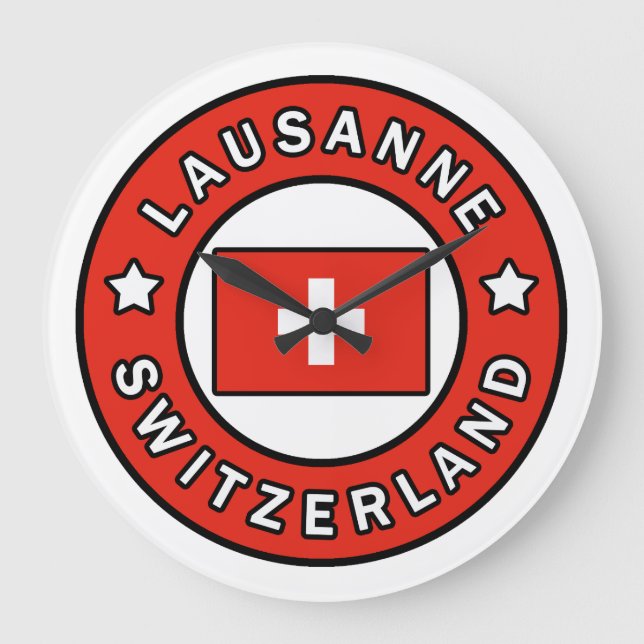 Lausanne Schweiz Stor Klocka (Framsida)