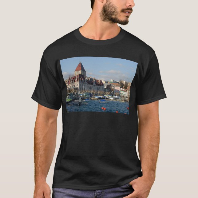 Lausanne Schweiz T Shirt (Framsida)