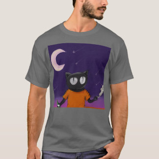 LAUSSE THE CAT-inspirerad teckning T Shirt