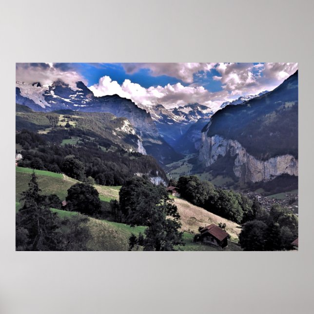 Lauterbrannen Valley Poster (Framsidan)
