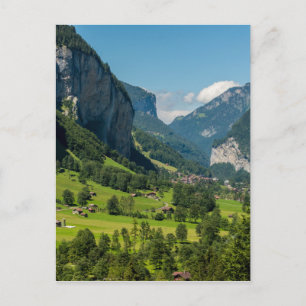Lauterbrunnen - Bernese Alpernas - Schweiz Vykort
