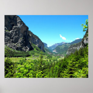 Lauterbrunnen dal från Trummelbach Poster