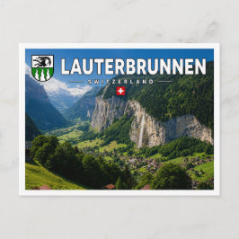 Lauterbrunnen-dalen - Schweiz Vykort