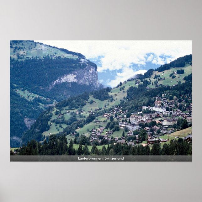 Lauterbrunnen, Schweiz Poster (Framsidan)