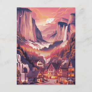 Lauterbrunnen Schweiz Red Vykort