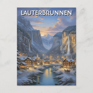 Lauterbrunnen Schweiz Resa Vykort