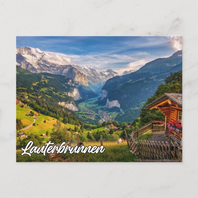Lauterbrunnen, Schweiz Vykort (Framsida)