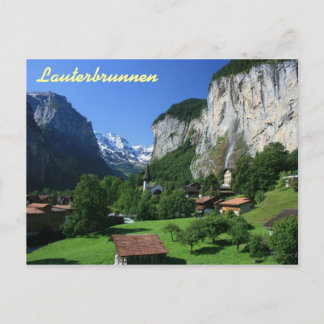 Lauterbrunnen, Schweiz Vykort