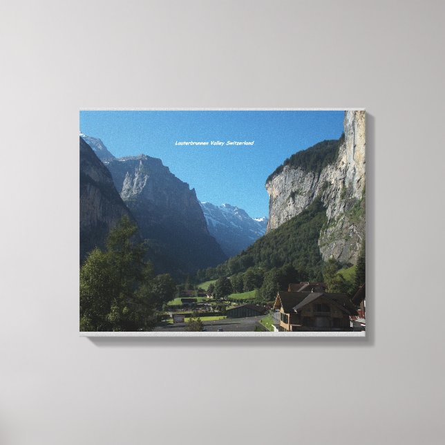 Lauterbrunnen Valley Canvas Wall Skriv ut (Framsida)