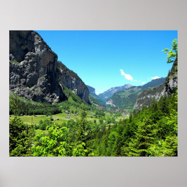 Lauterbrunnen valley från Trummelbach Poster (Framsidan)