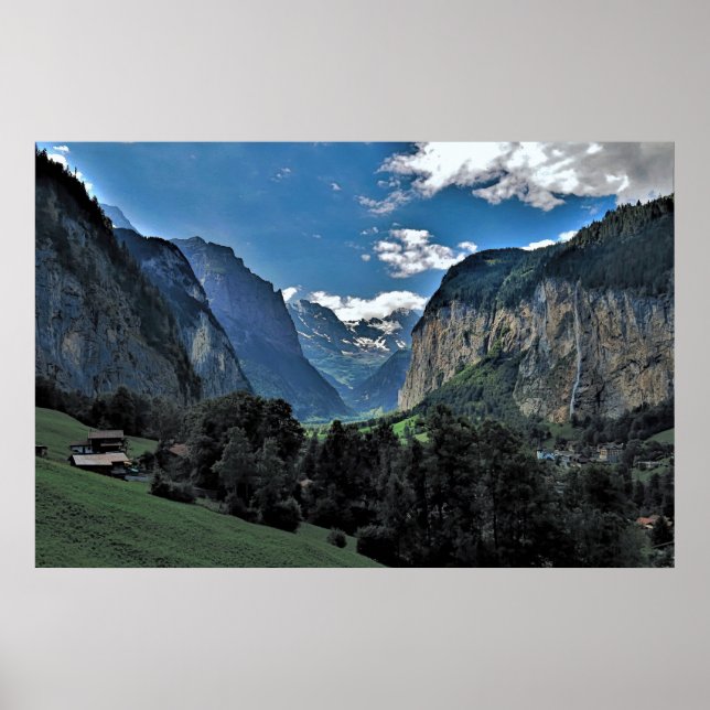 Lauterbrunnen Valley Poster (Framsidan)