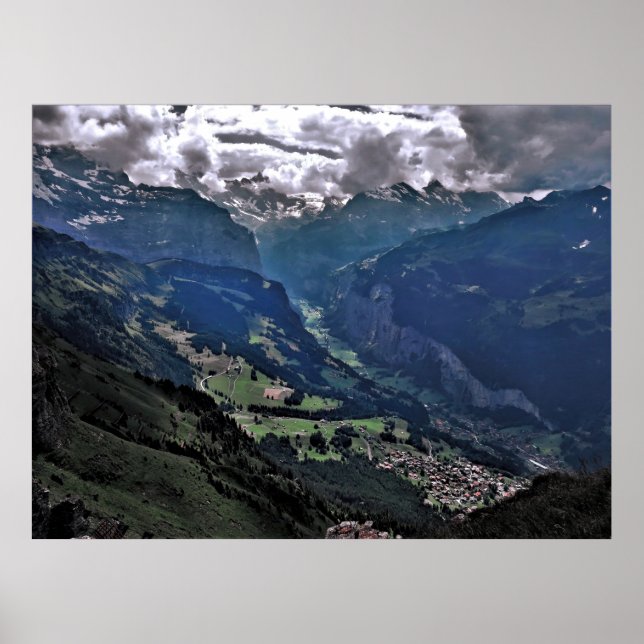 Lauterbrunnen Valley Poster (Framsidan)