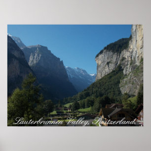 Lauterbrunnen Valley Schweiz 1 Poster