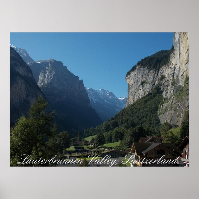 Lauterbrunnen Valley Schweiz 1 Poster (Framsidan)